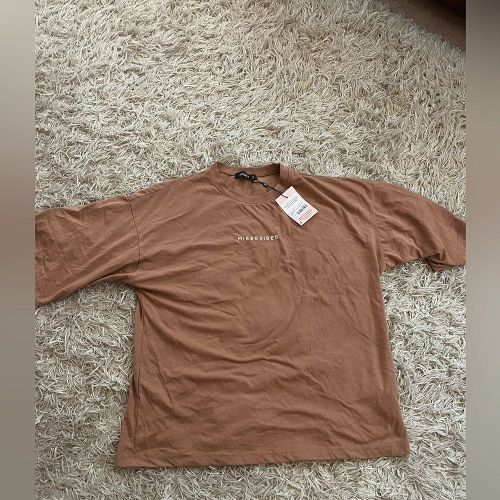 Missguided Brown women Shirt size 12 - Picture 1 of 5